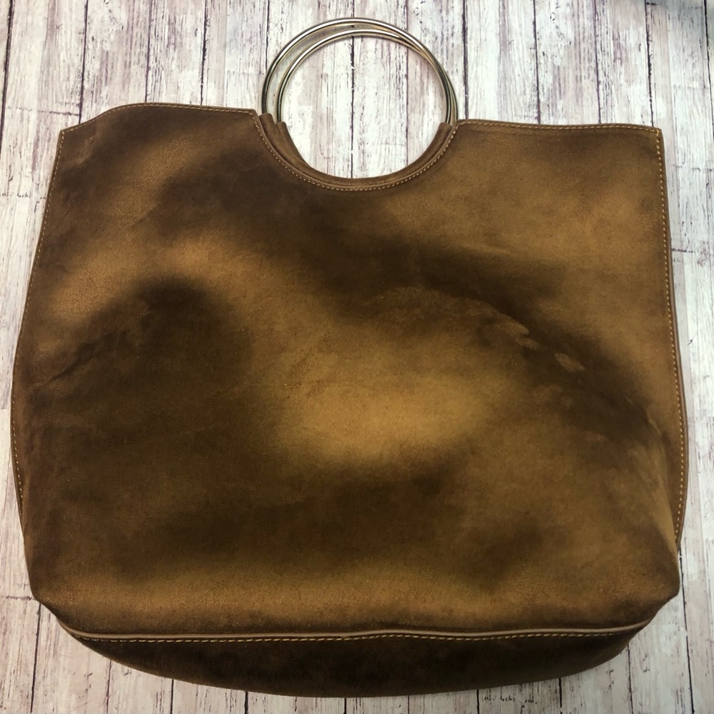 Banana Republic brown suede purse